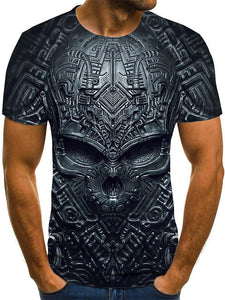 3D Graphic Printed Short Sleeve Shirts