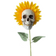 2021 Halloween Skull Sunflower