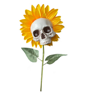 2021 Halloween Skull Sunflower