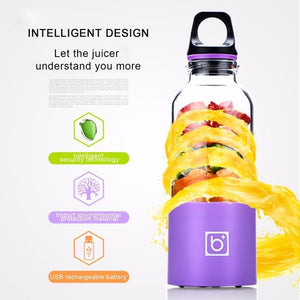 500ML Portable USB Charging Blender & Juicer