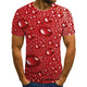 3D Graphic Printed Short Sleeve Shirts Drop Of Water