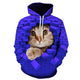 3D Graphic Printed Hoodies Cat