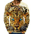 3D Graphic Printed Short Sleeve Shirts Tiger