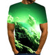 3D Graphic Printed Short Sleeve Shirts Cloud