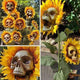 2021 Halloween Skull Sunflower
