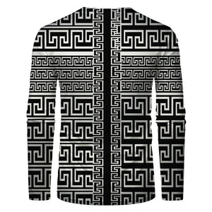 3D Graphic Printed Long Sleeve Shirts Geometric Art