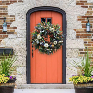 Autumn sale🎃White Pumpkins Ranunculus Wreath