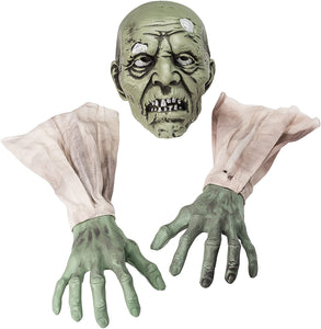 Halloween Zombie Face and Arms Law