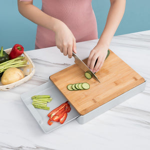 (🎁Early Christmas Promotion-30% OFF)Kitchen Cutting Board with Detachable Storage Drawer