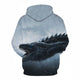 3D Graphic Printed Hoodies Dragon