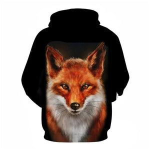 3D Graphic Printed Hoodies Fox