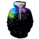 3D Graphic Printed Hoodies Colorful Graffiti