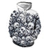 3D Graphic Printed Hoodies Skulls