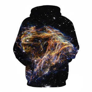 3D Graphic Printed Hoodies Stars