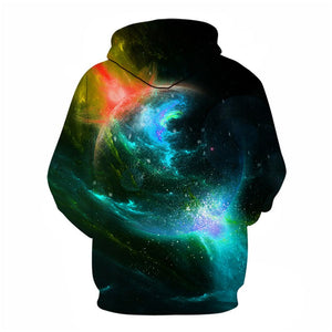 3D Graphic Printed Hoodies Earth