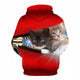 3D Graphic Printed Hoodies Cat