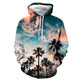 3D Graphic Printed Hoodies Beautiful Tree