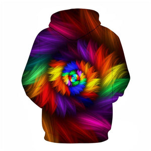 3D Graphic Printed Hoodies Colorful