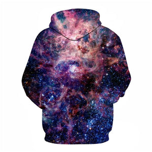 3D Graphic Printed Hoodies Galaxy