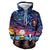 3D Graphic Printed Hoodies Impressionism