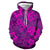 3D Graphic Printed Hoodies Purple Star