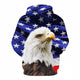 3D Graphic Printed Hoodies Eagle