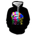 3D Graphic Printed Hoodies Lips Painting