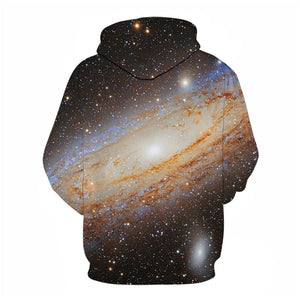 3D Graphic Printed Hoodies Galaxy