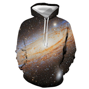 3D Graphic Printed Hoodies Galaxy