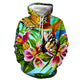 3D Graphic Printed Hoodies Butterflies