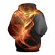 3D Graphic Printed Hoodies Fireworks