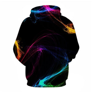 3D Graphic Printed Hoodies Smoke