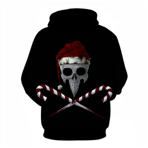 3D Graphic Printed Hoodies Skull