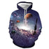 3D Graphic Printed Hoodies Stars