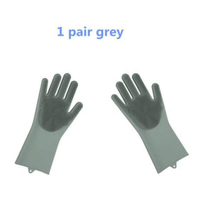 Magic Rubber Silicone Dish Washing Gloves