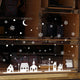 Snowy Night Village Wall Sticker